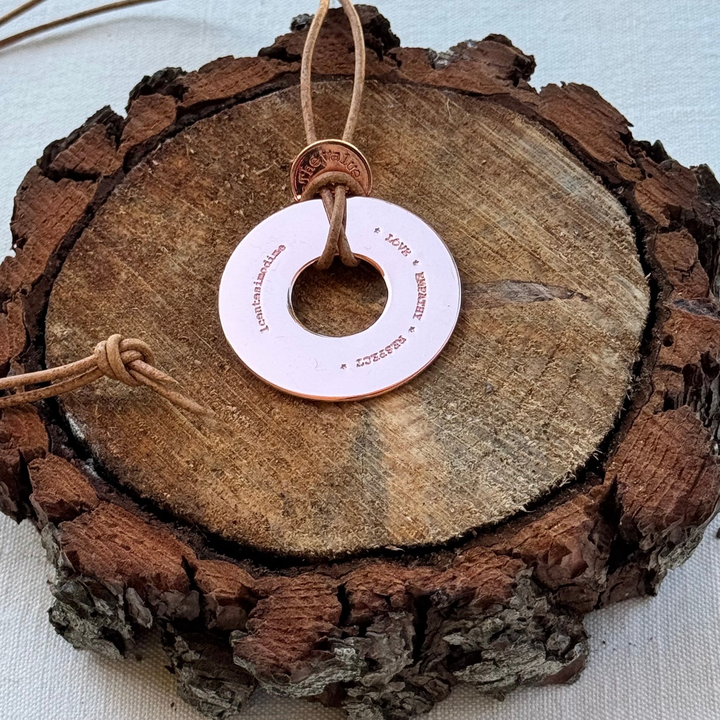 Necklace Pendant Circle S Gold Color Ursa