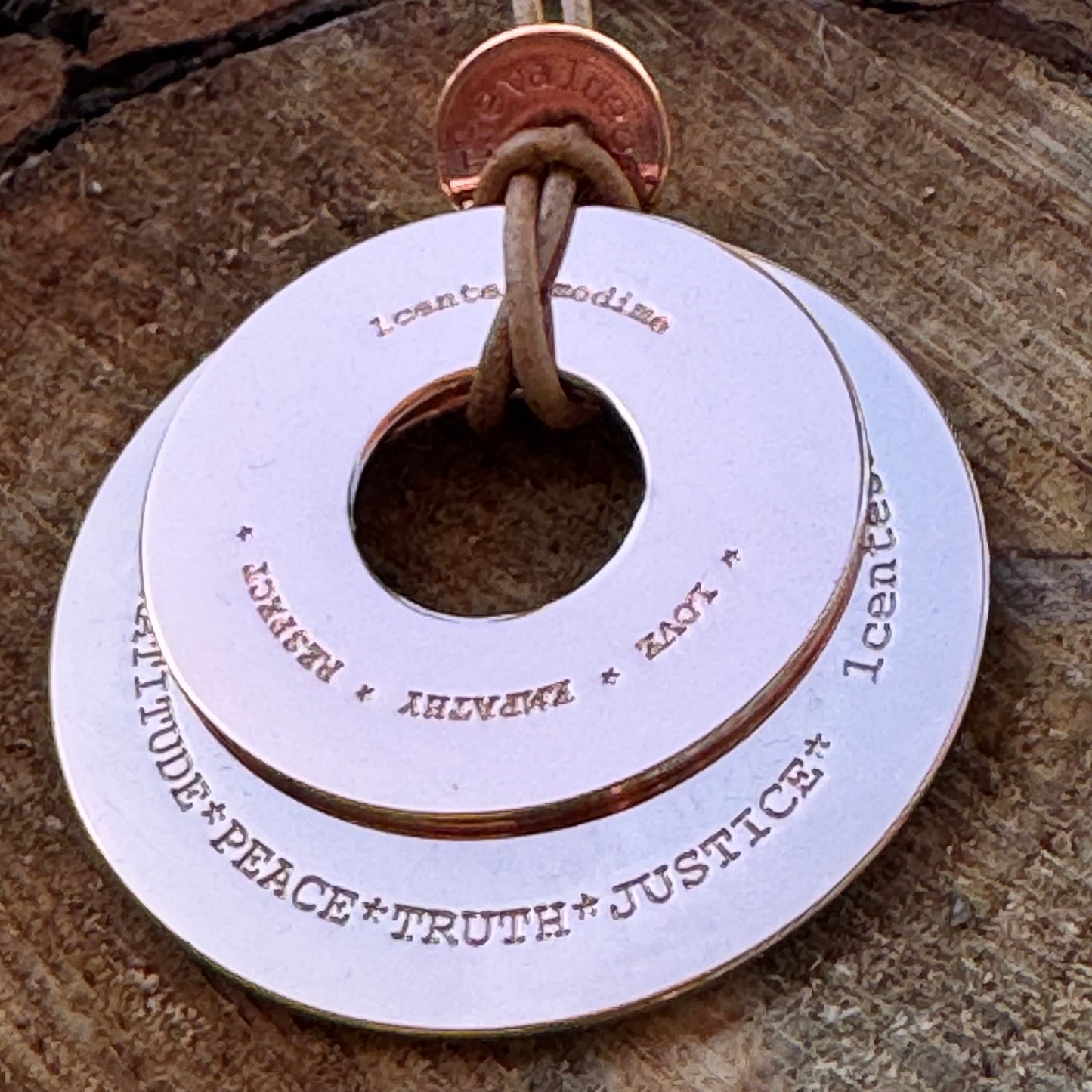 Necklace Pendant Circle S Gold Color Ursa