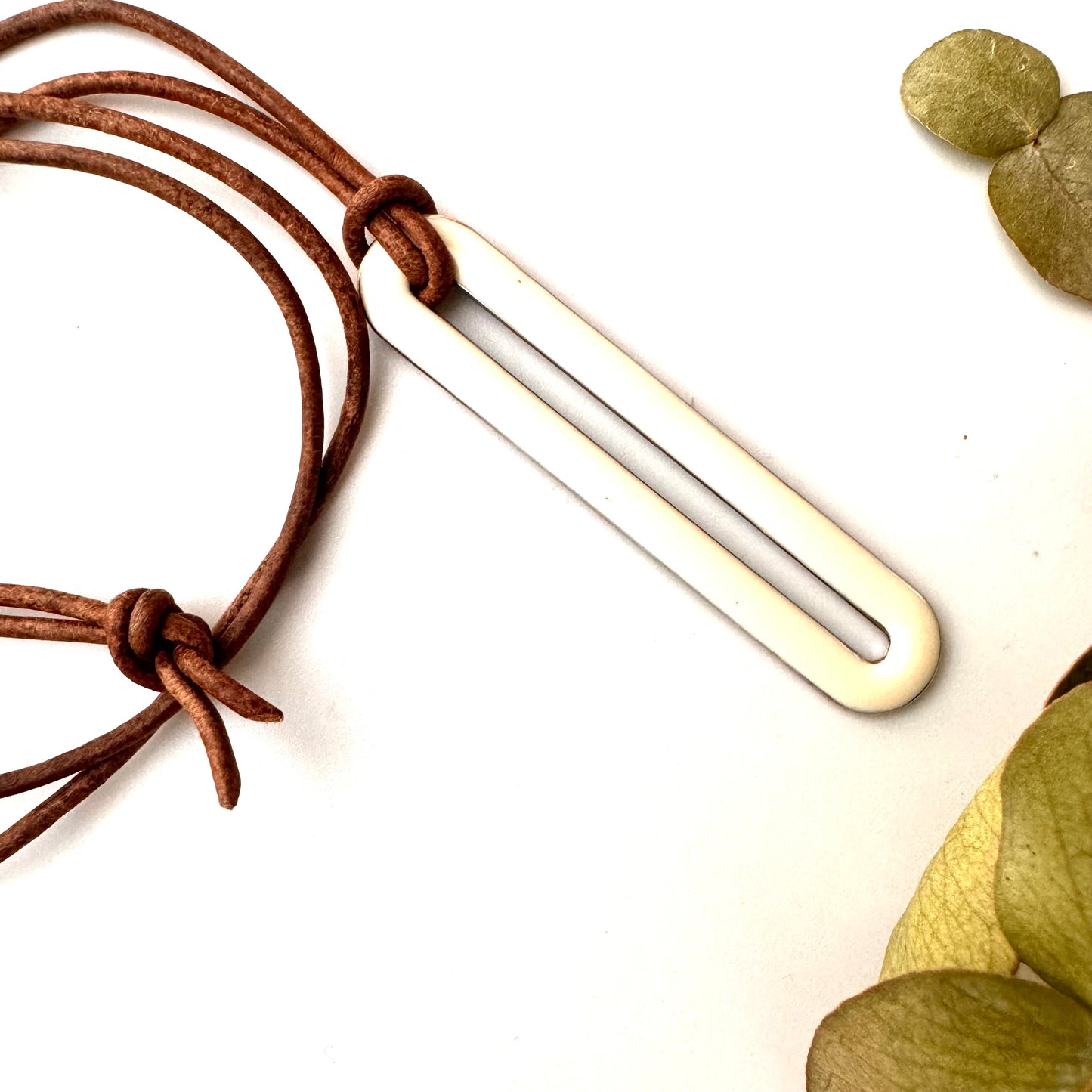 Buttonhole Pendant Necklace