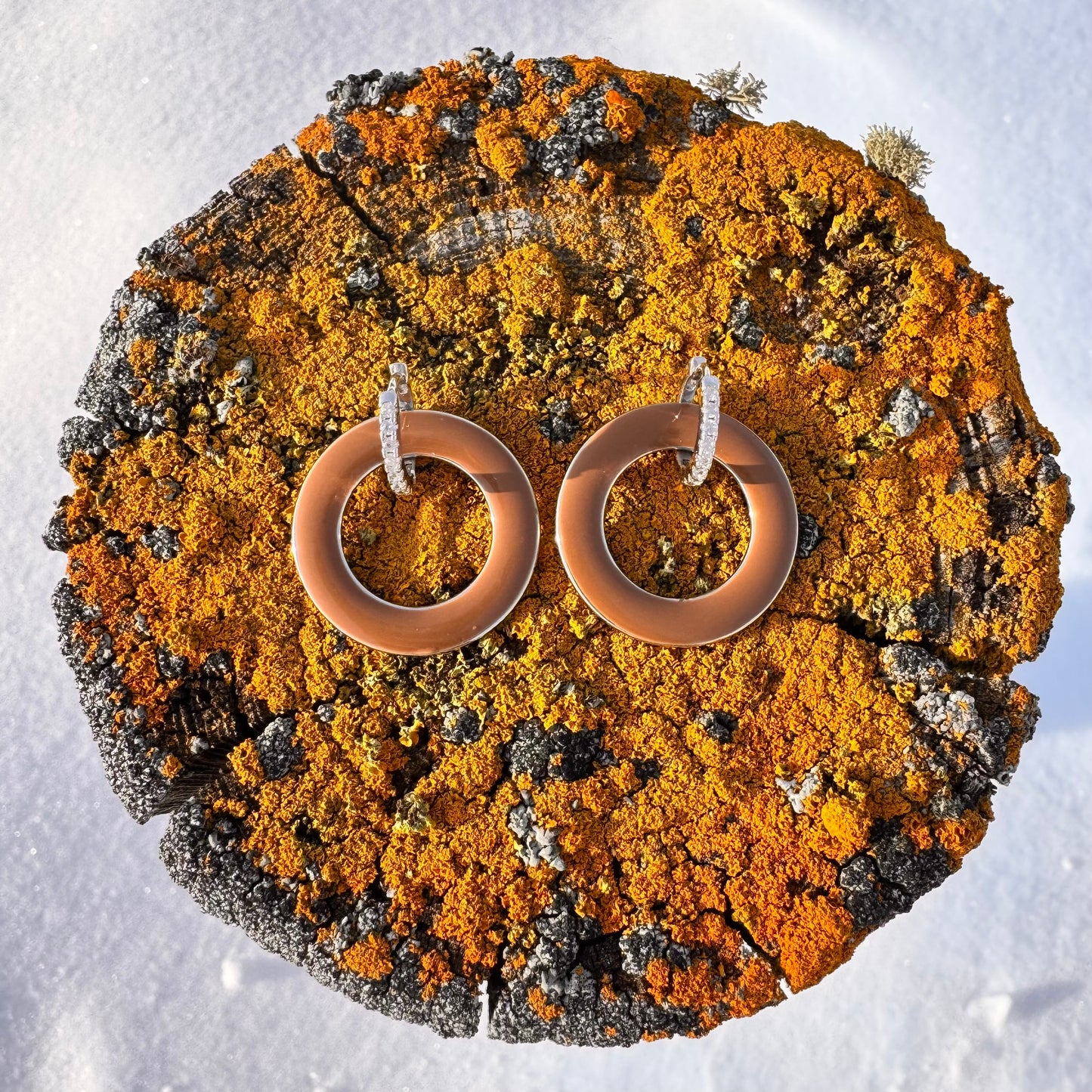 Caramel Hoop Earrings