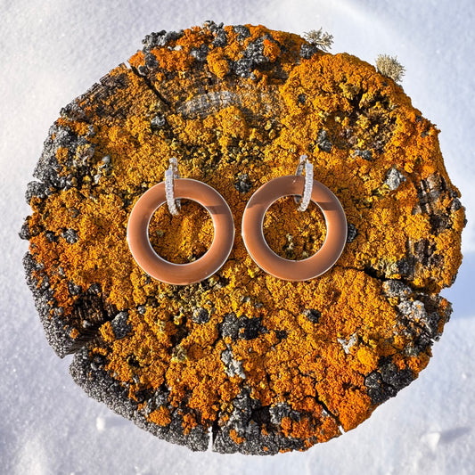 Caramel Hoop Earrings