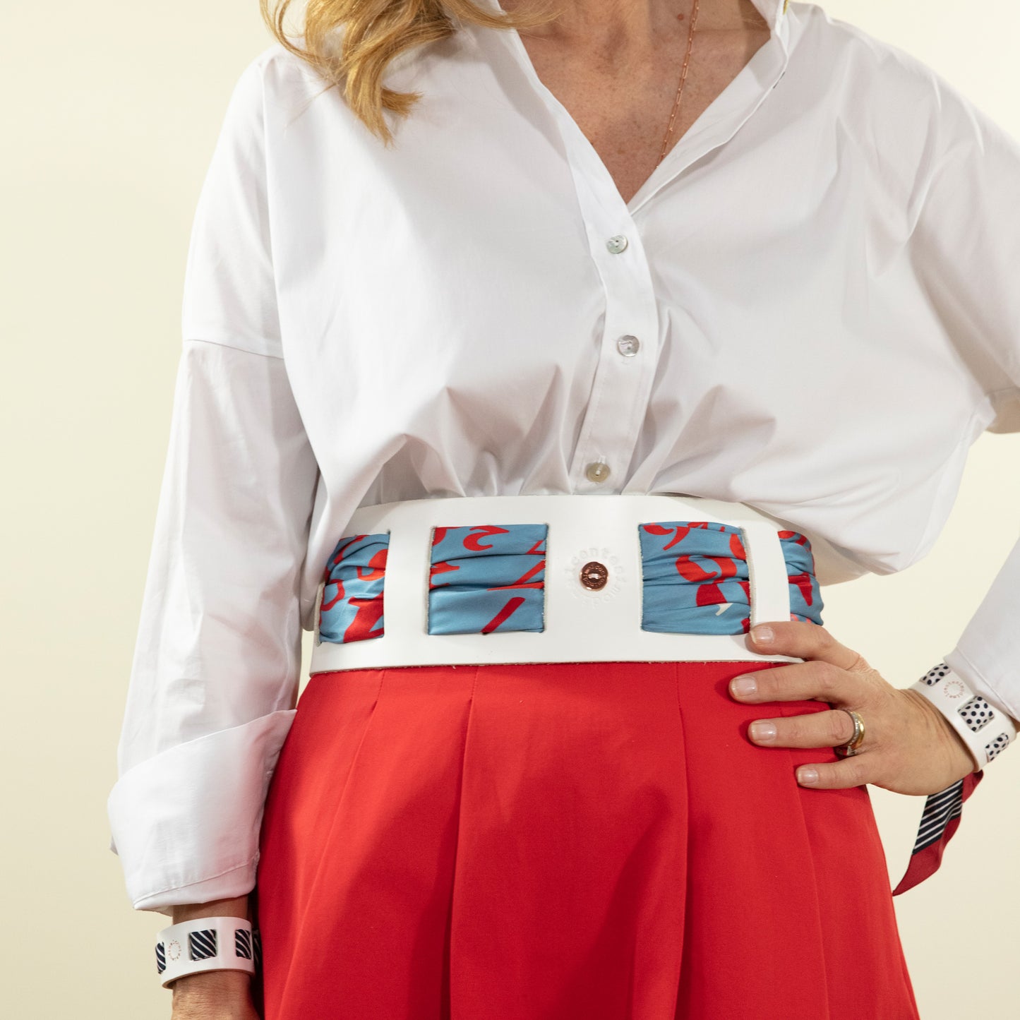 White Loop Belt